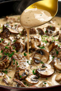 beef with mushrooms