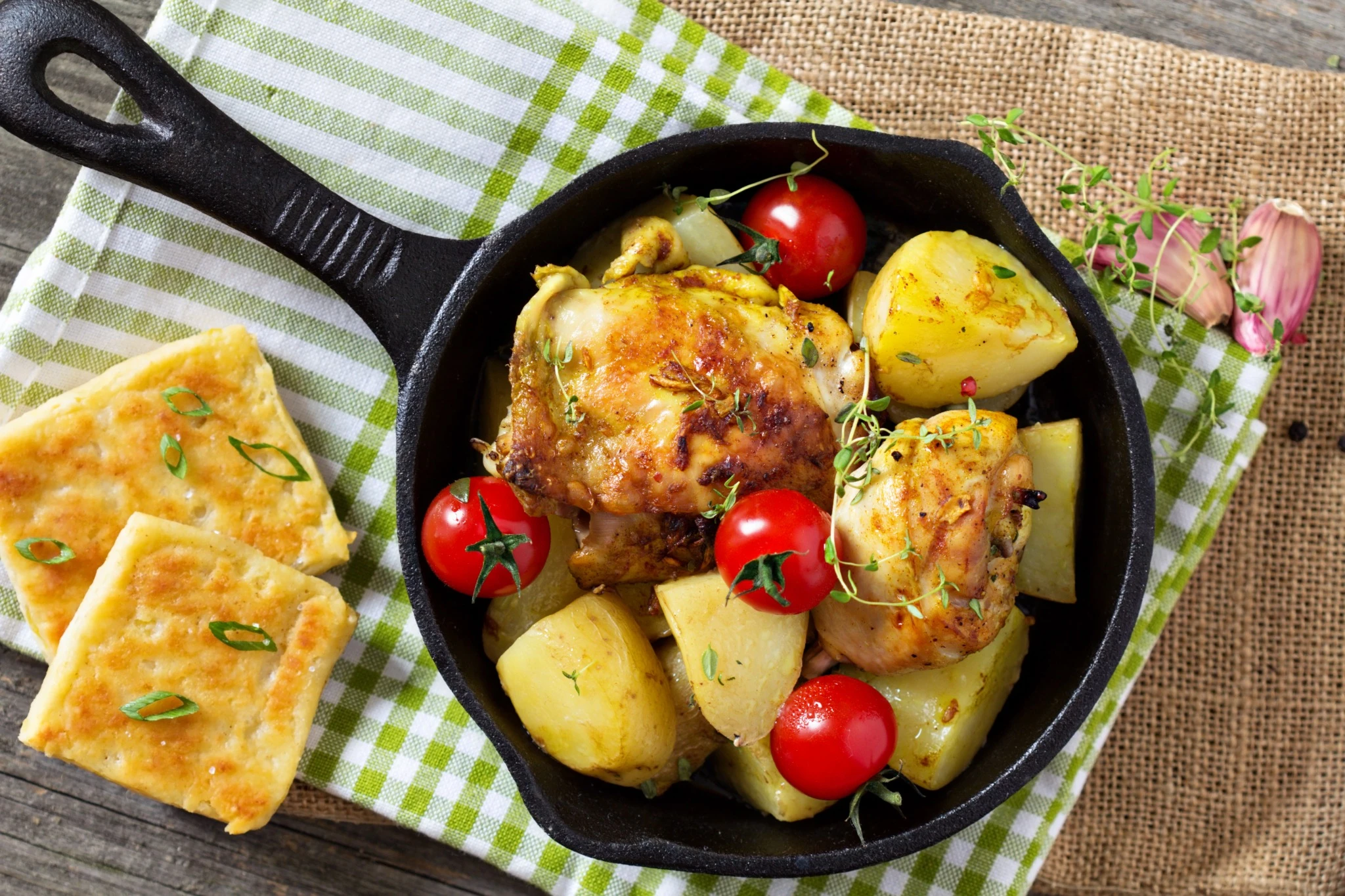 chicken and potatoes