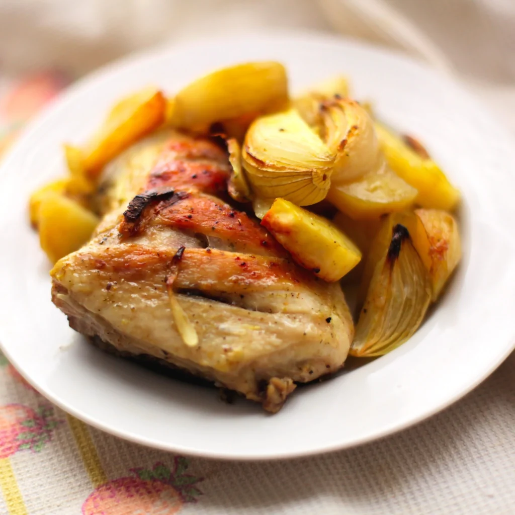 chicken and potatoes