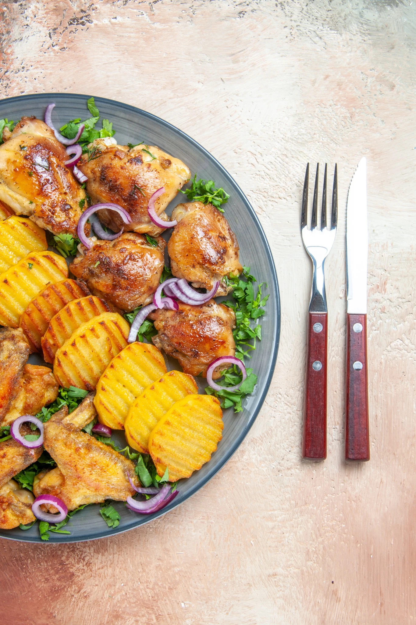 chicken and potatoes 